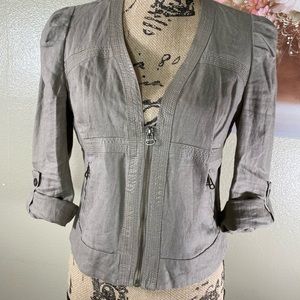 Luciano Dante Linen Top Size S